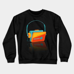 90s retro walkman Crewneck Sweatshirt